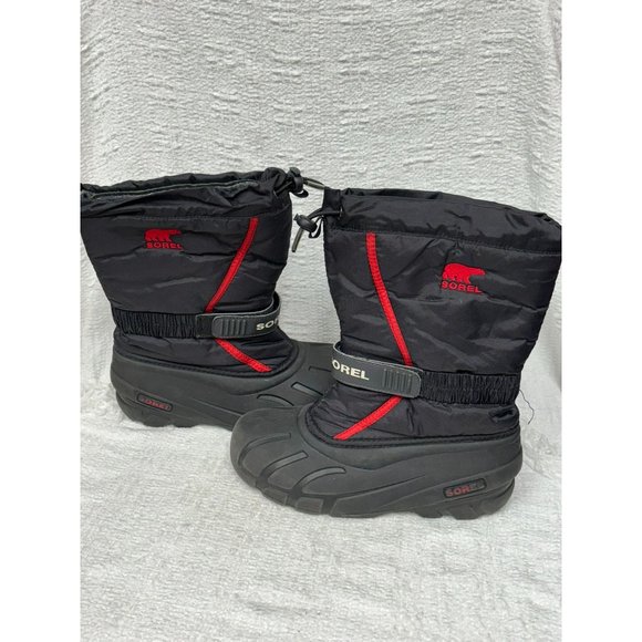 Sorel Women's Black Winter Snow Boots Size 5 #35390 - Picture 5 of 7